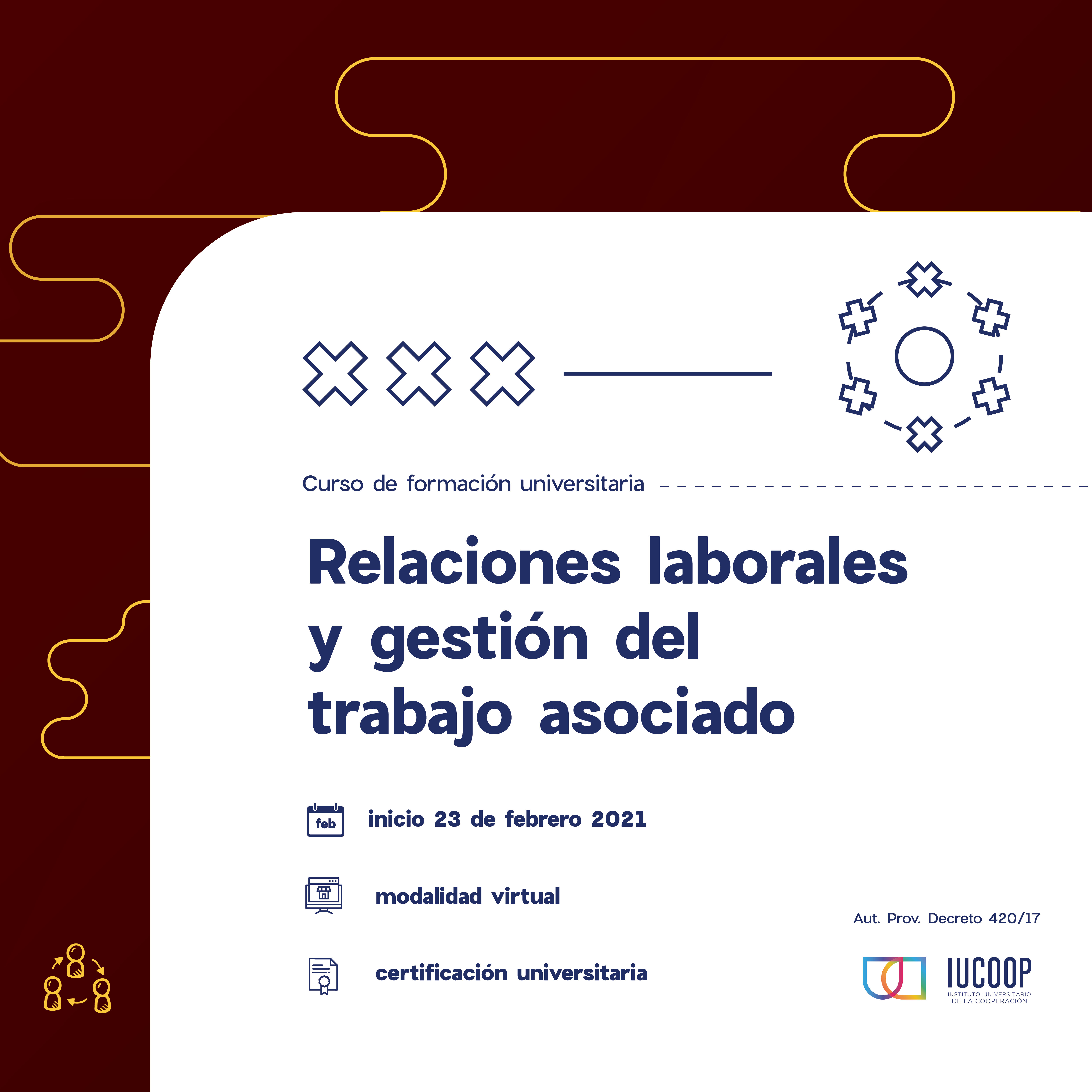 Curso Relaciones laborales y gestión del trabajo asociado